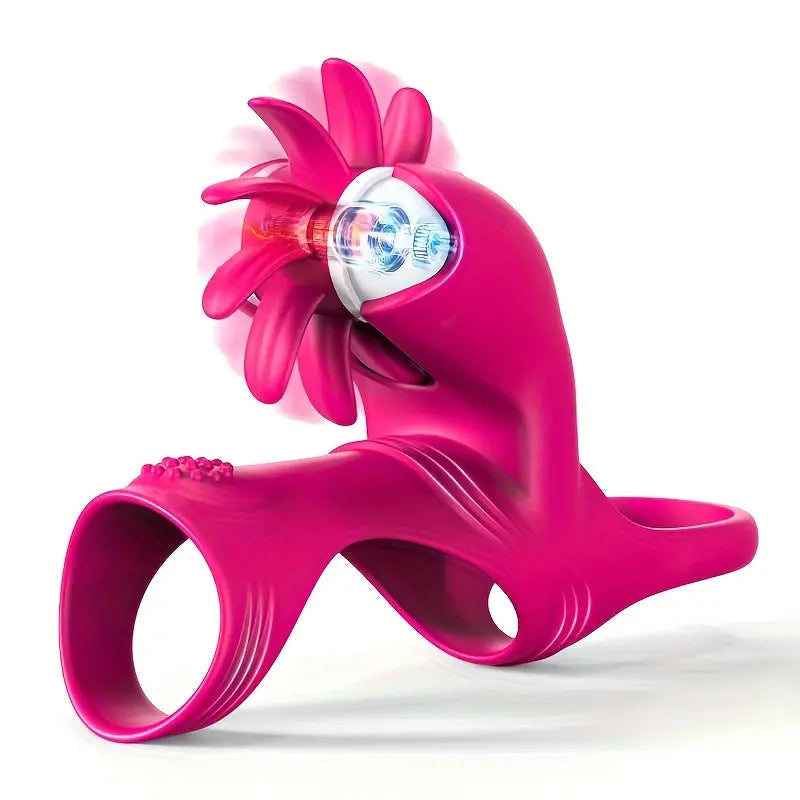 Men Penis Ring Rotational Vibration for Women Clitoris Stimulator 10 Modes Sweetstoy