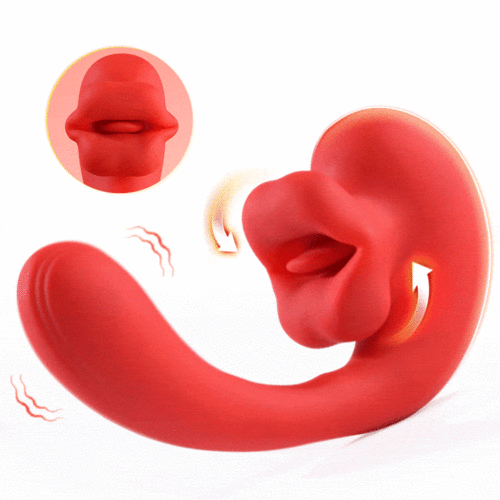 Tongue Licking G-spot Vibrator for Women 10 Biting & 10 Vibrating Modes