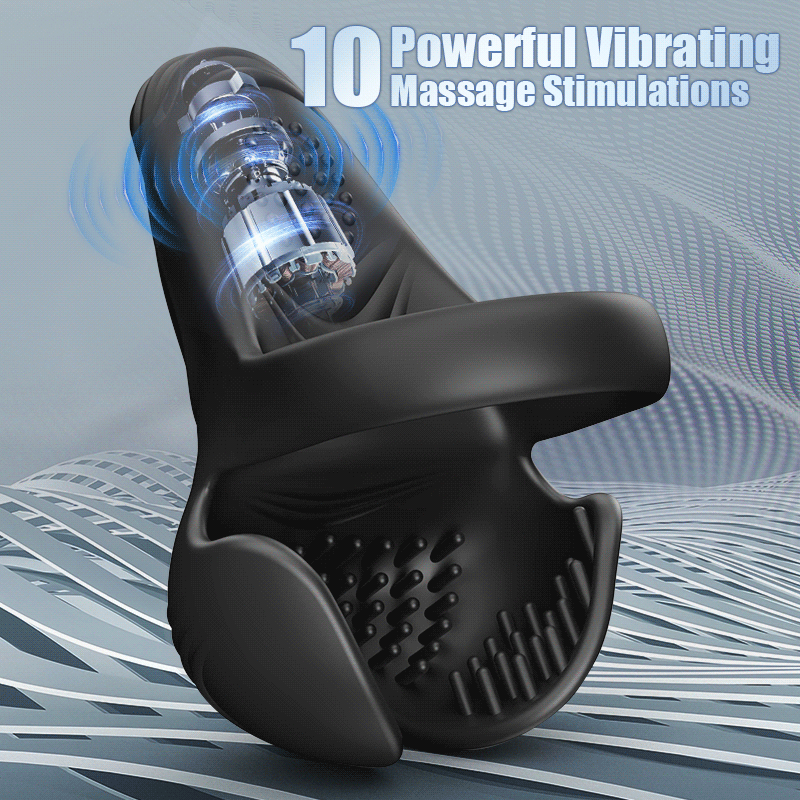 10 Vibrating Training Penis Ring Sweetstoy