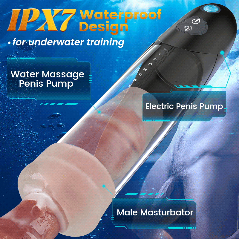 WaterSamurai - Vacuum Suction with Super Waterproof Penis Pump Enlargement
