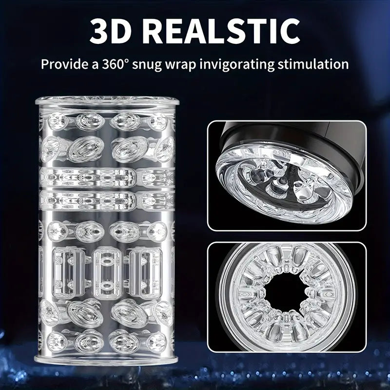 2 in 1 Automatic 5 Retractable 3 Swivel Male Masturbator Sweetstoy