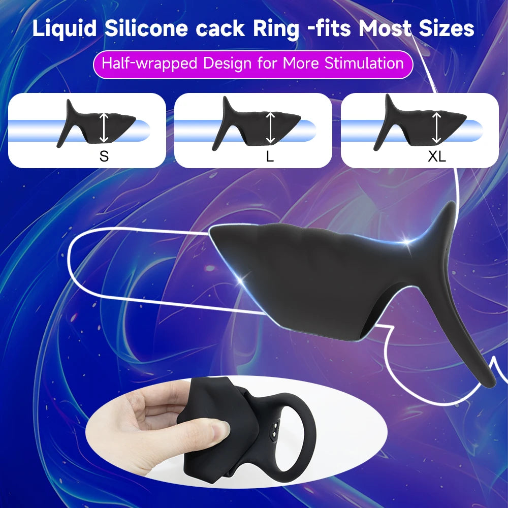 Vibrating Penis Sleeve & Cock Ring Enhancing Hardness Long Lasting of Erections