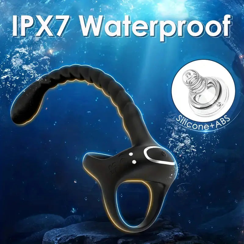 Anal Butt Plug Cock Ring Prostate Stimulator with Remote Control 10 Vibrating Modes Sweetstoy