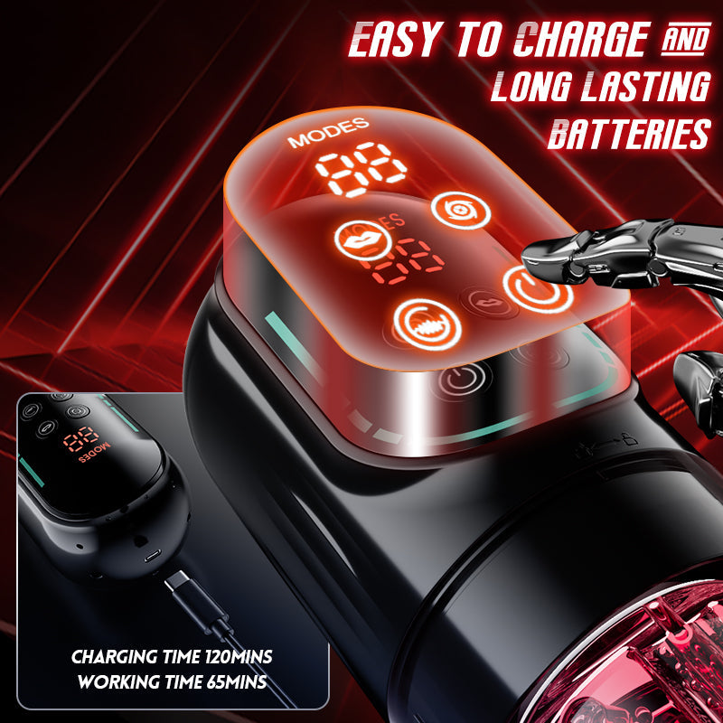 Cinder App-Controlled Thrusting & Rotating Male Masturbator with Suction, Vibration & Licking Sensation