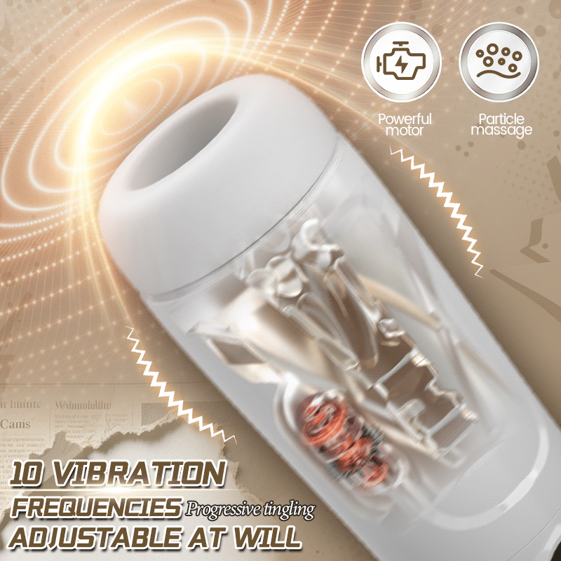 Bay - 10 Sucking & Vibrating Heating Male Stroker