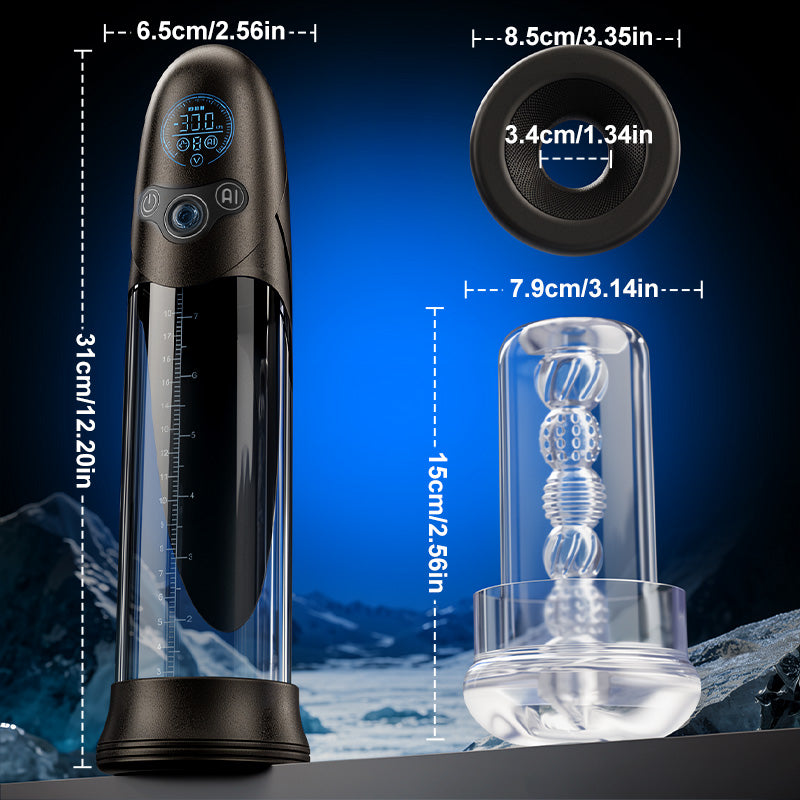 BathFun Pro smart vacuum penis pump charging detail
