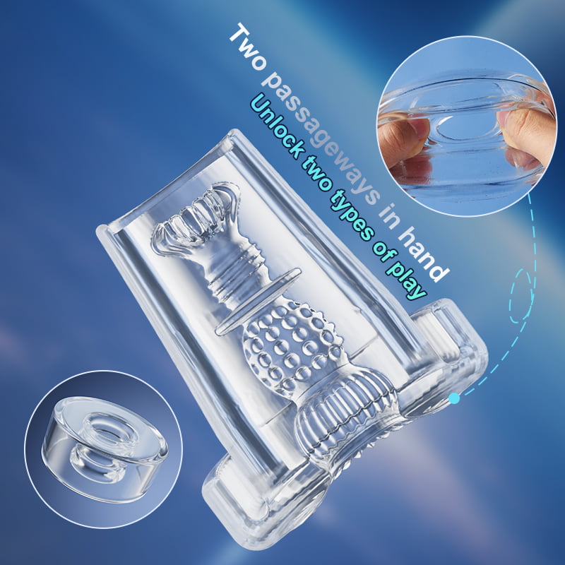 Clear Male Visual Penis Enlargement Pump APP Controlled 9 Vibrating & 5 Sucking Modes