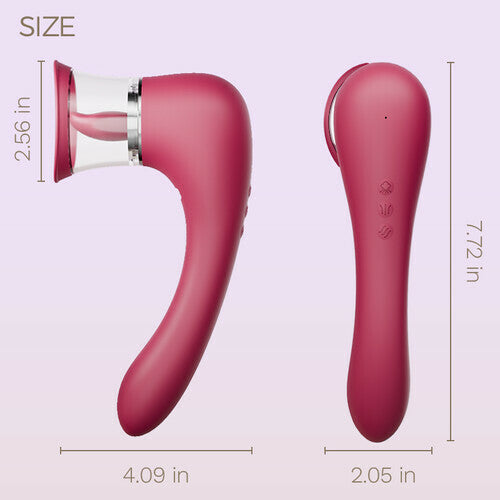 Pacifier Clit Suck & Tongue Lick G-spot Stimulation Vibrator
