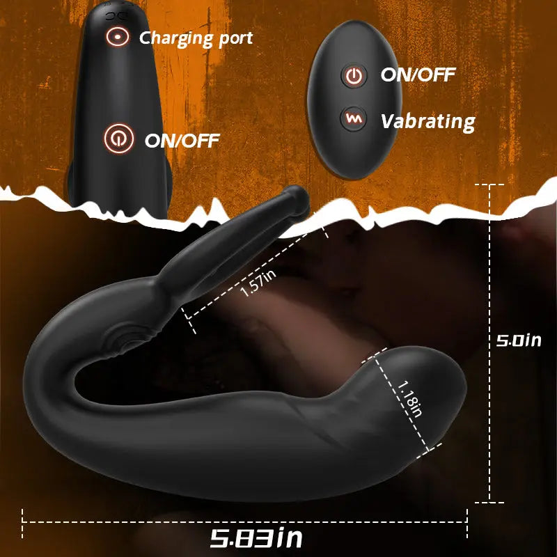 Bead Massage P-spot 9 Vibrating Prostate Massager with Remote Control Sweetstoy