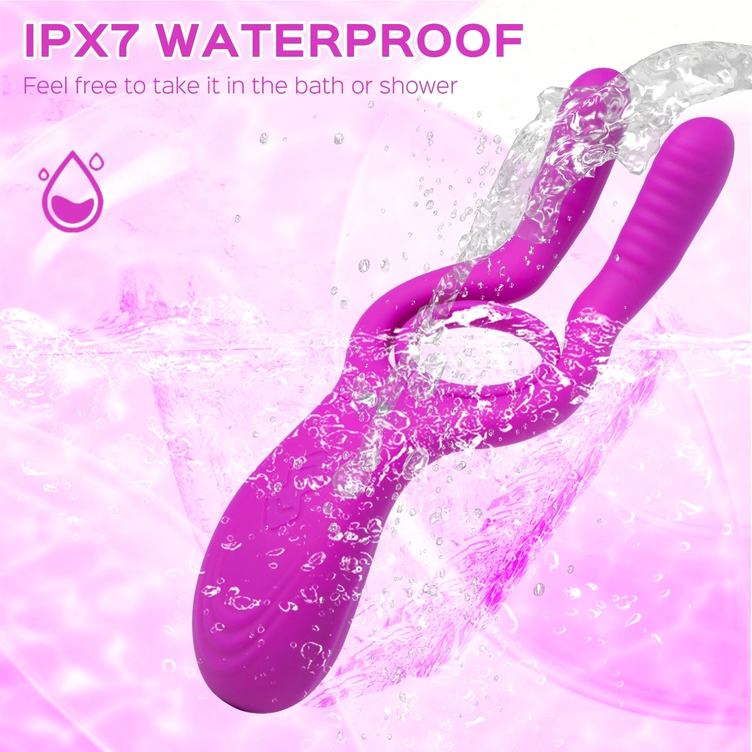 Testicle Clit Vibrator & Cock Ring for Couple Remote Control