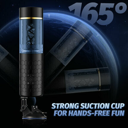 Oral Massage Vibration Masturbation Cup —— Blue Whirlwind