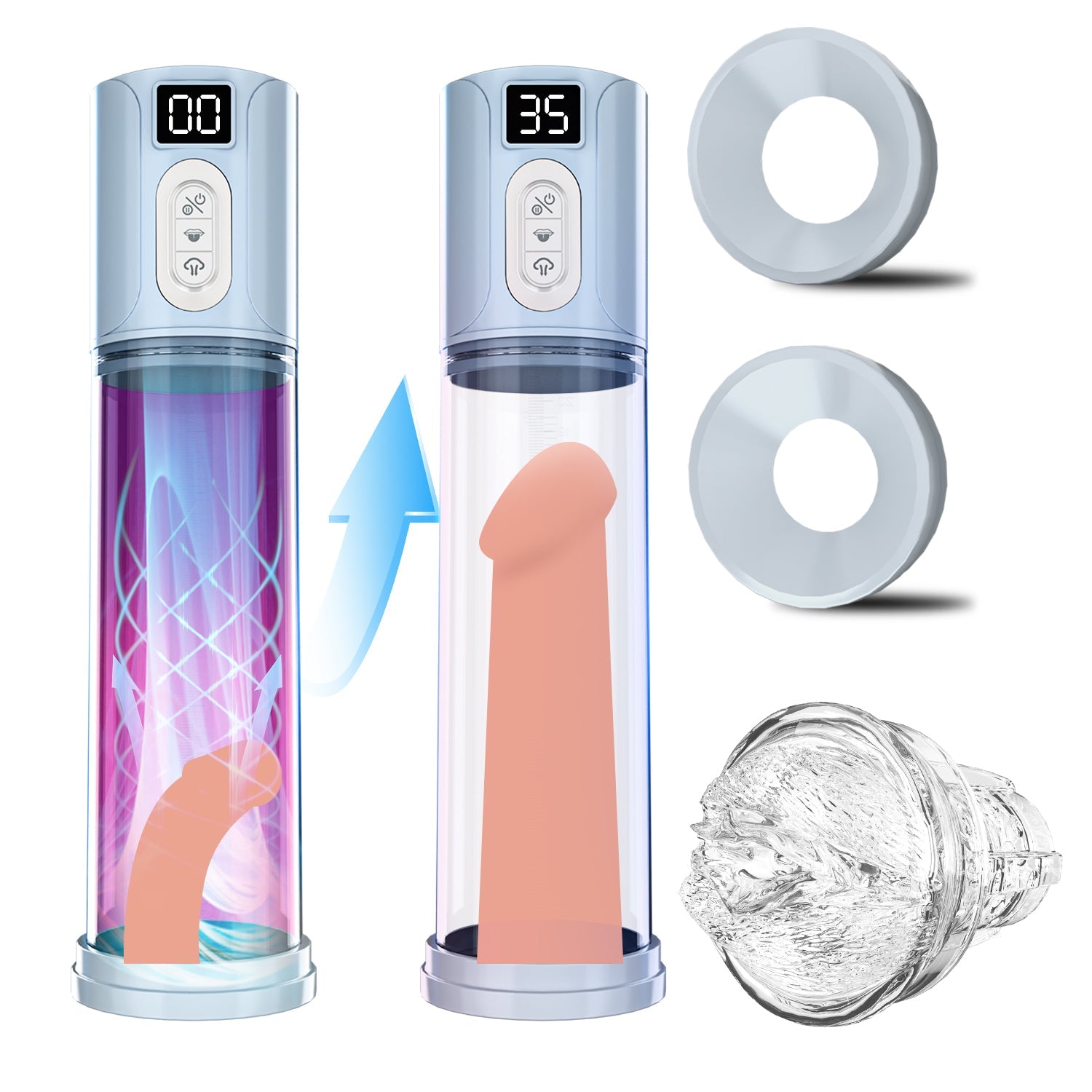 Super Sucking Water Spa Penis Pump – Boost Size, Thickness & Firmness Naturally