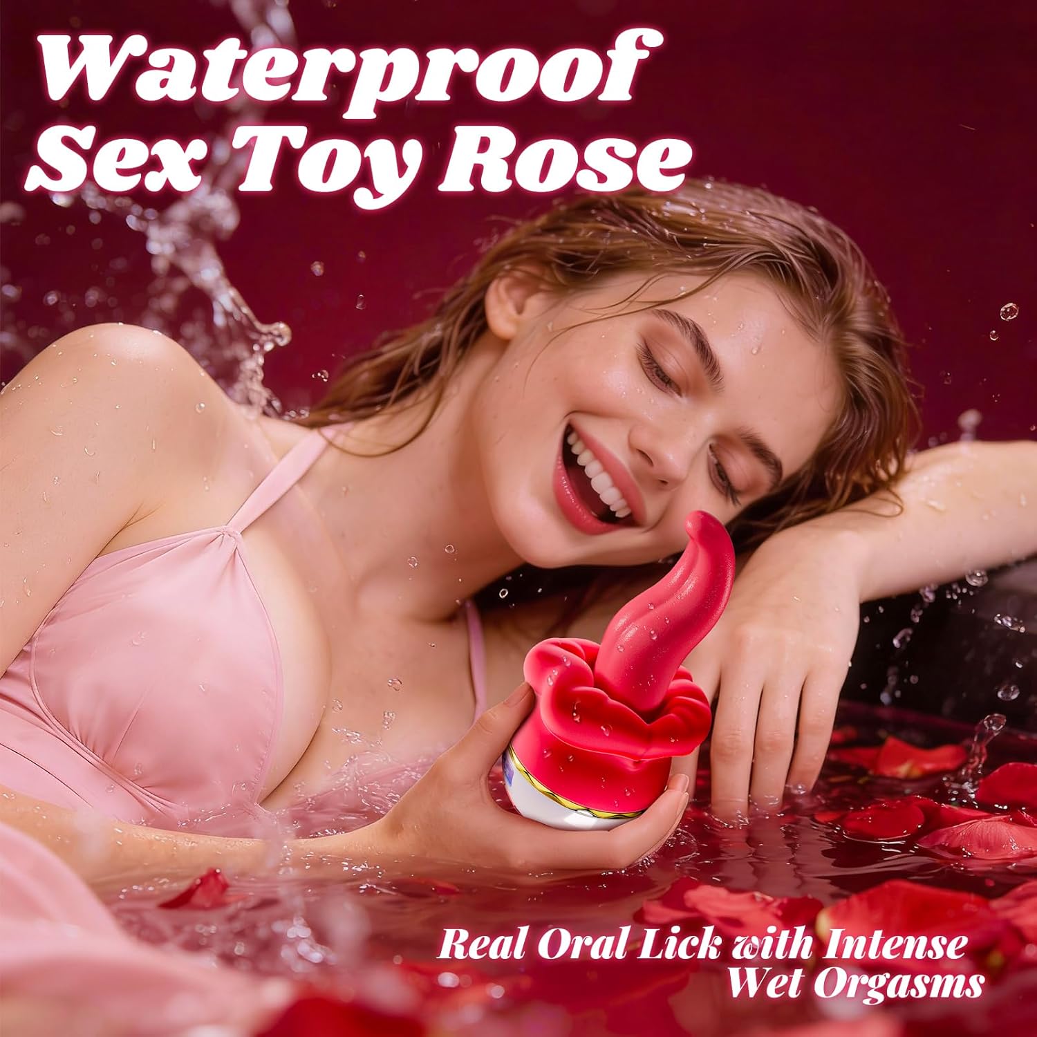 SVSHLJK Rose Tongue Vibrator with 10 Lip Vibration & Swing Modes