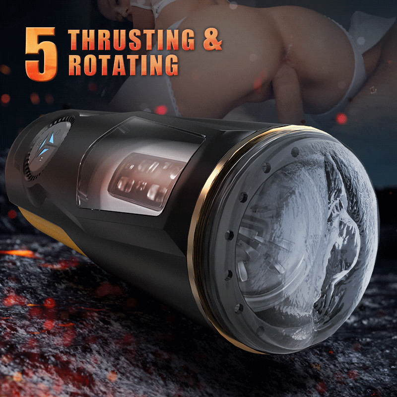 5 Thrusting Rotating Masturbation Cup Sweetstoy