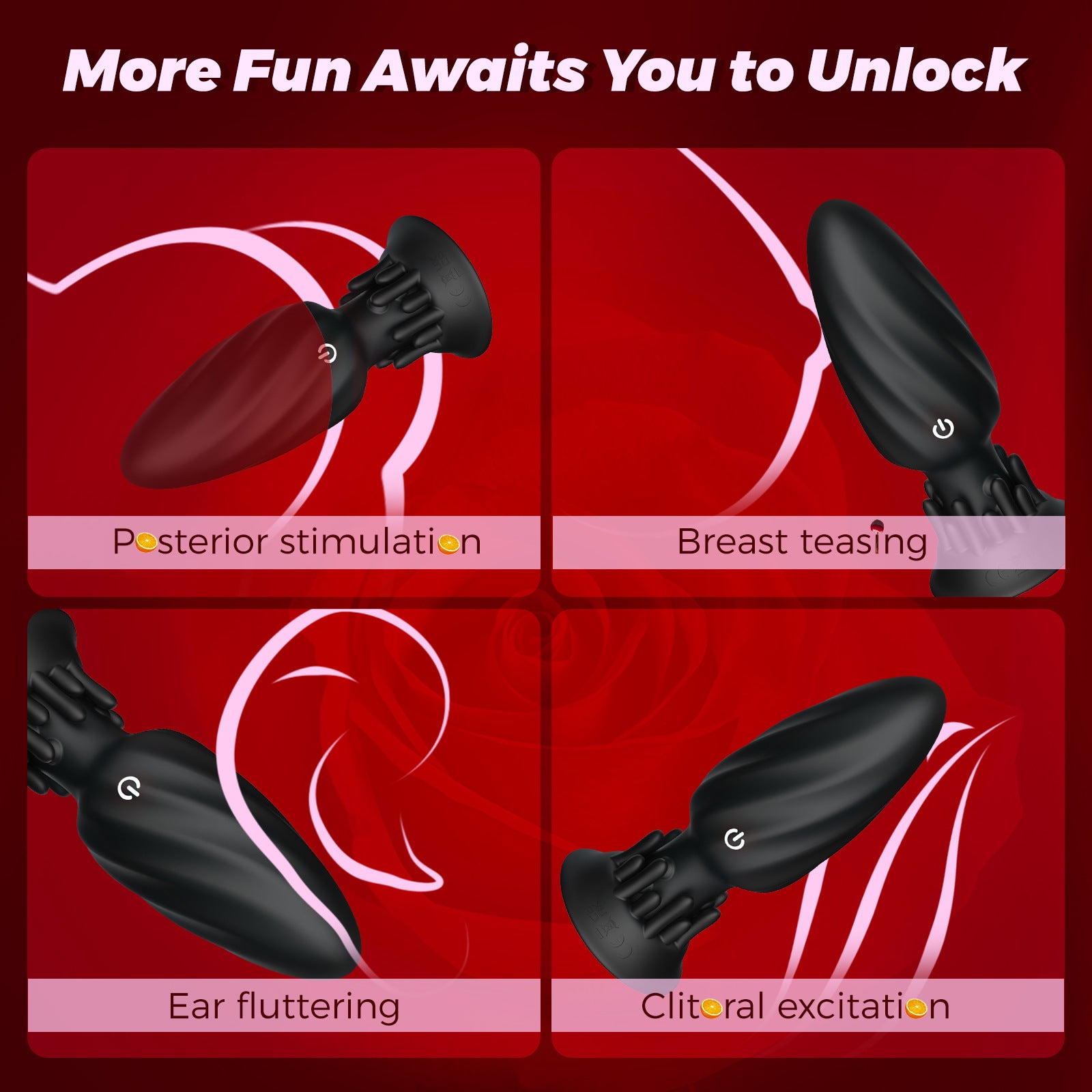 9-Mode Rotating Anal Plug – Waterproof, Quiet, Prostate & Anal Pleasure