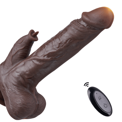 8.86inch Realistic Heating Dildo Vibrating & Thrusting & Rotating Functions