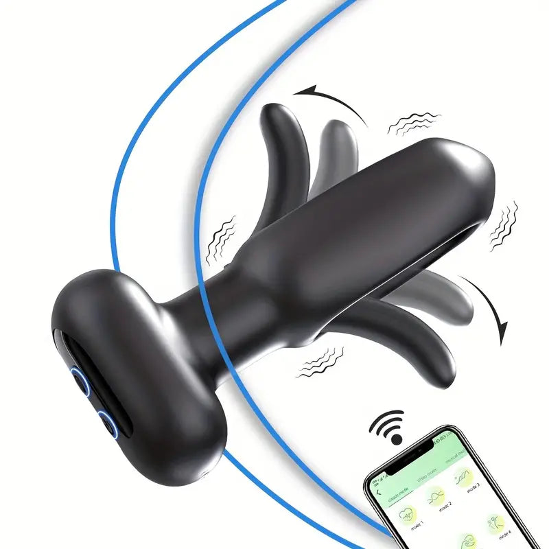 Electric anal plug for tapping the G-spot and wearing it externally, wide angle Sweetstoy