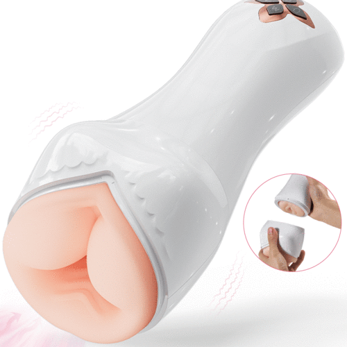 3 IN 1 Vioce Auto Masturbation Cup & Pocket Pussy - 5 Sucking & 7 Vibrating Modes