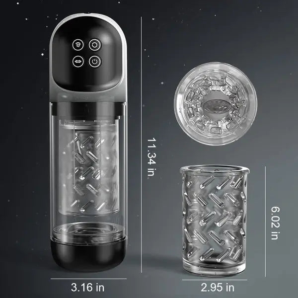 Ariel - 7 Sucking & Licking & Rotating  Vacuum Pump Masturbation Cup Sweetstoy