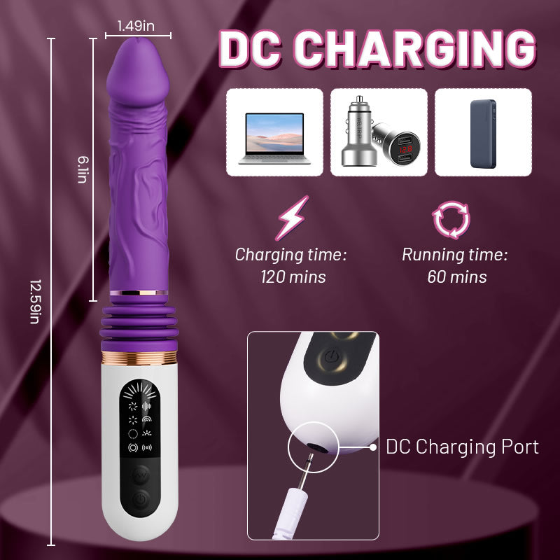 Capitano - Thrusting Vibrating Flexible Bending Dildo Sweetstoy