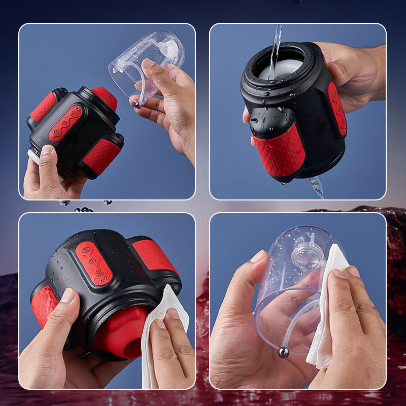 Storm Vortex – Dual Glans Stimulator with Water Spray, Vibration & Rotation (5+10+5 Modes)