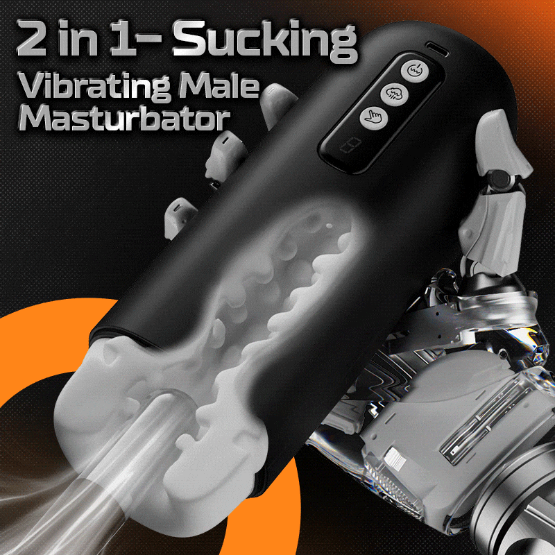 Automatic Male Masturbator with 8 Vibration & 8 Suction Modes and 3D Realistic Sleeve