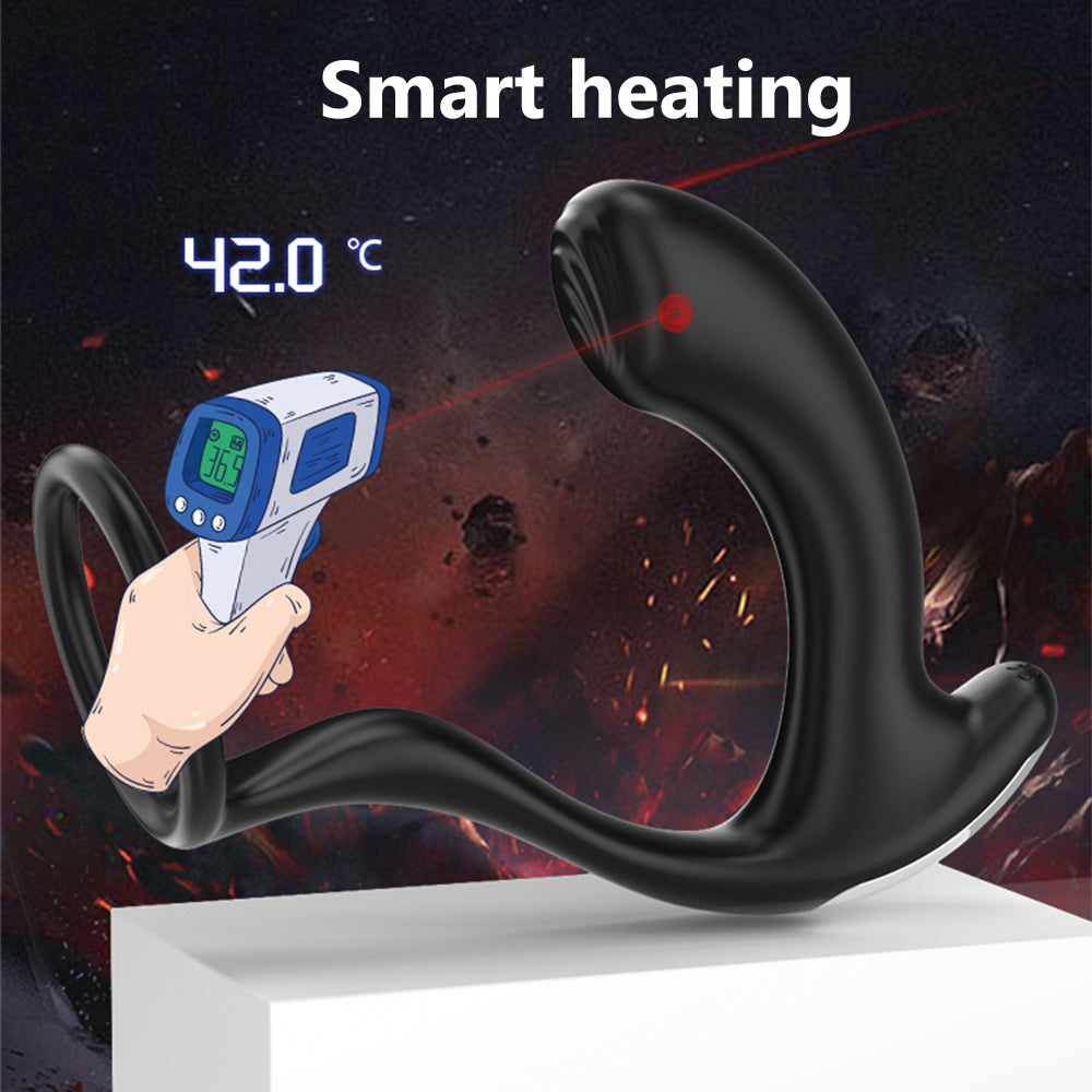 Greedy Finger Male Vibrating Clip Prostate Massager With Cock Ring Sweetstoy