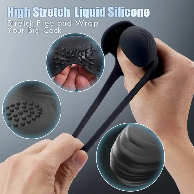 10 Vibrating Training Penis Ring Sweetstoy