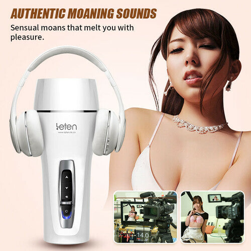 Leten - male stroker 10 different vibrating modes & voice mastutbator