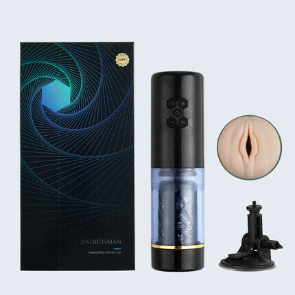 Oral Massage Vibration Masturbation Cup —— Blue Whirlwind