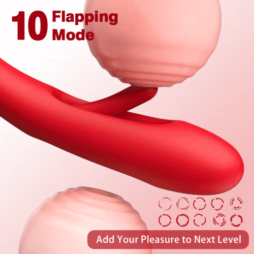 Mouth-Shaped Biting G Spot Vibrator with Vibration & Flapping