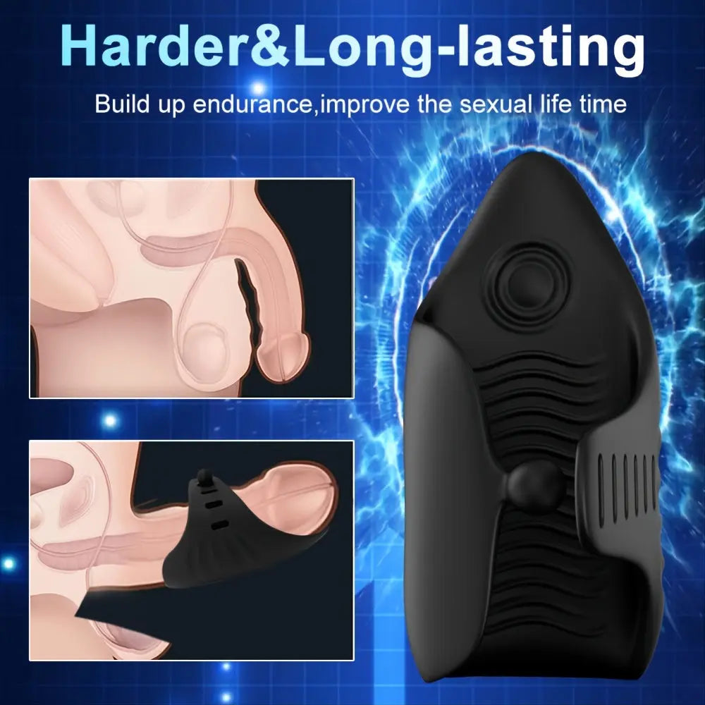 Adjustable Glans Vibrator 10 Vibrating & Tapping Modes Sweetstoy