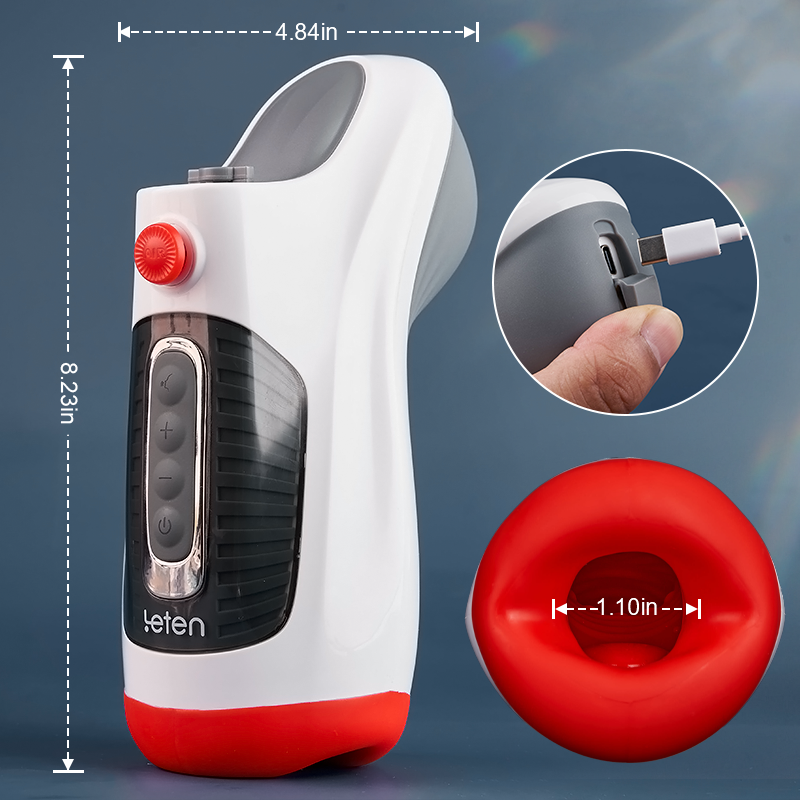 Leten Deep Throat Air Control Male Masturbator with 7 Vibrating & 3 Sucking Modes