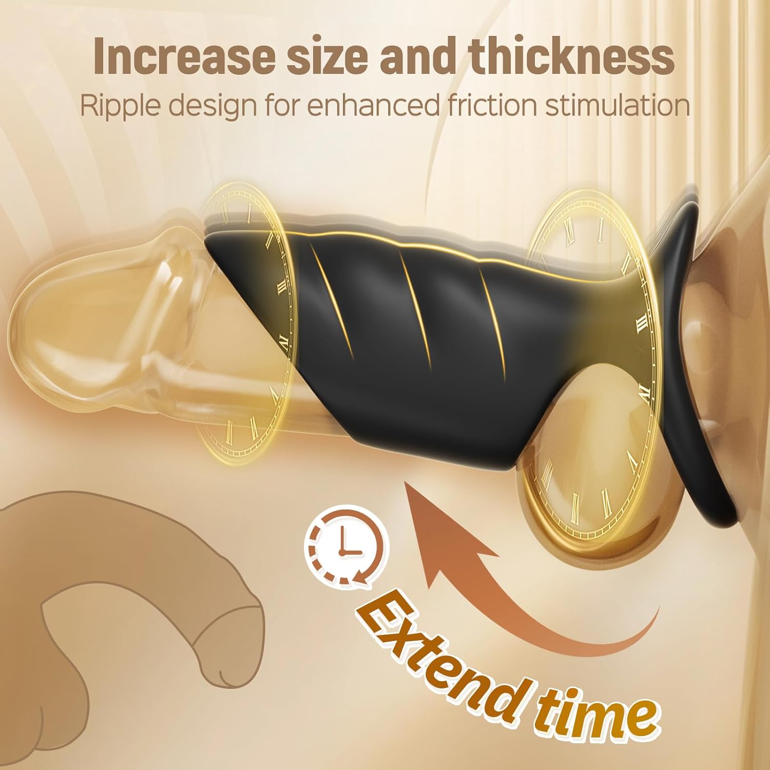 Cock Ring Penis Extender – Vibrating Ring for Erection & G-Spot Stimulation