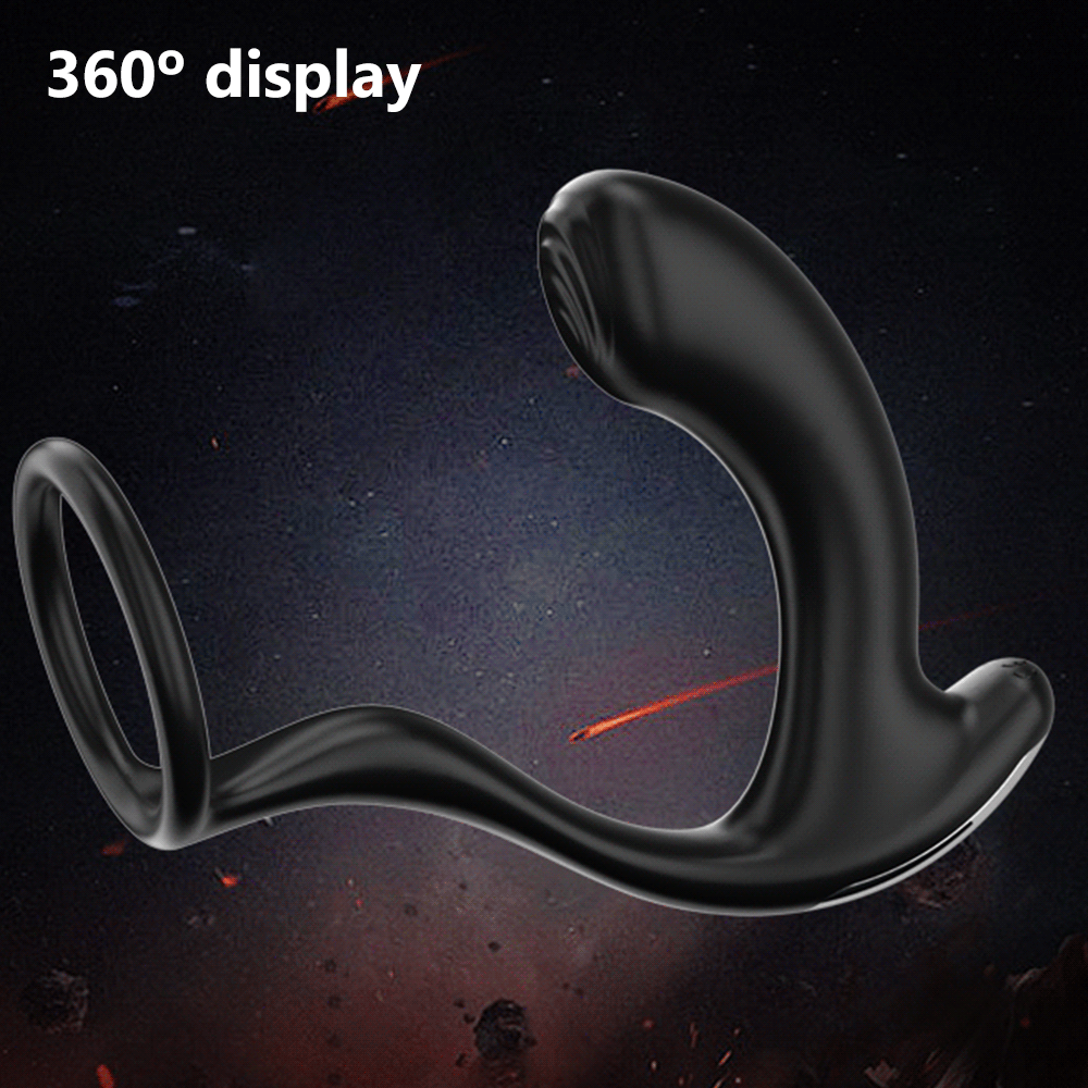 Greedy Finger Male Vibrating Clip Prostate Massager With Cock Ring Sweetstoy