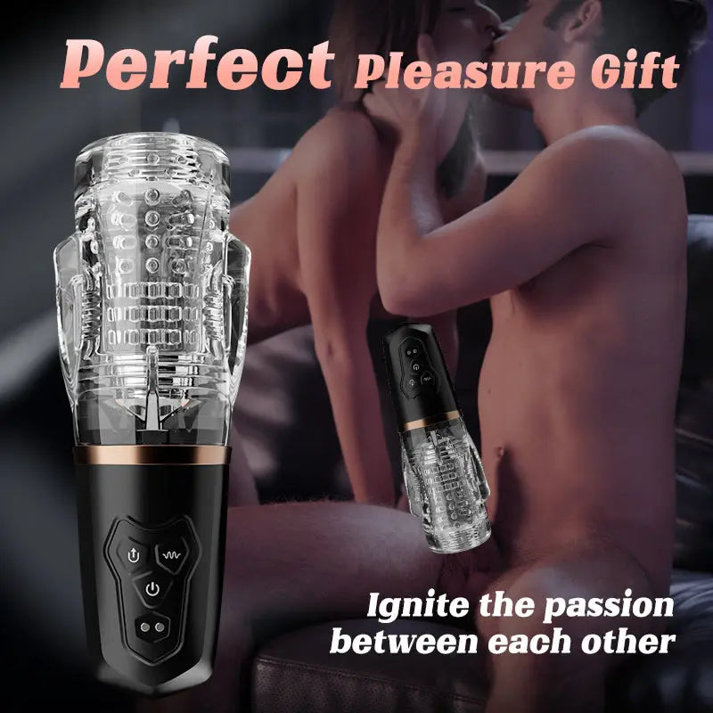 Rocket-2 Vibrating Eggs 5 Sucking 10 Vibrating Masturbation Cup Sweetstoy