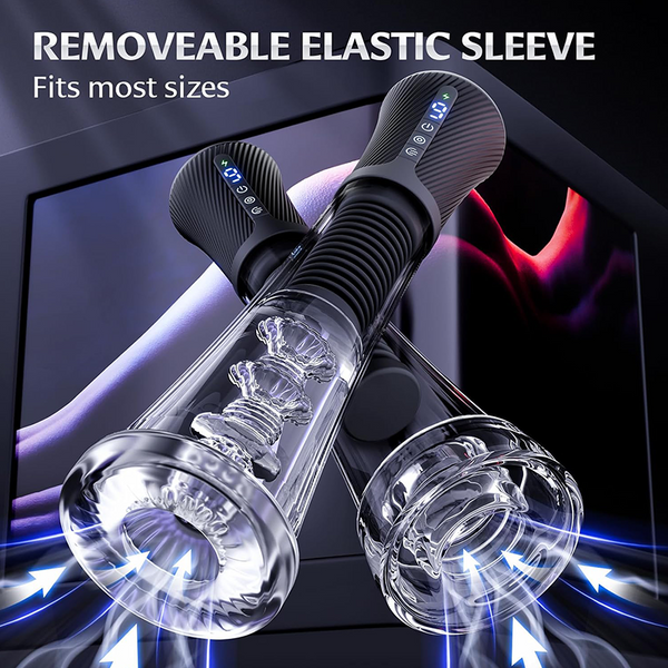 Clear Male Visual Penis Enlargement Pump APP Controlled 9 Vibrating & 5 Sucking Modes