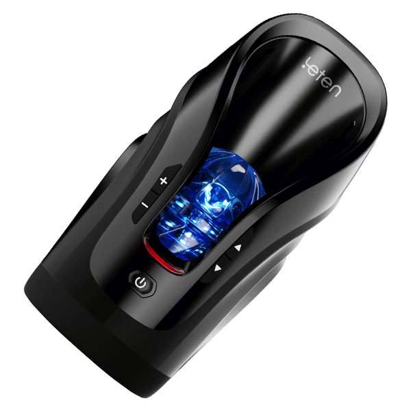 Leten Cannon King Mini 3D Fleshy Telescopic Vibrating Automatic Male Masturbator Blowjob Stroker