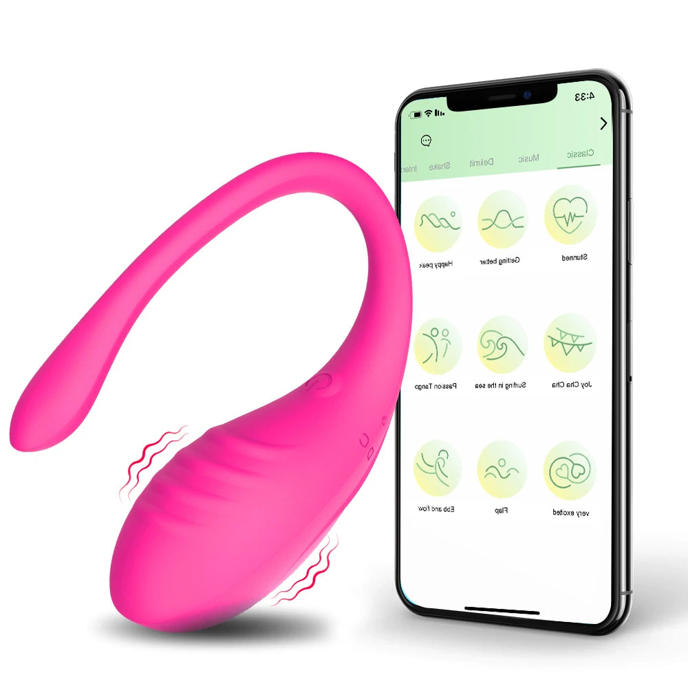 G-spot Vibrators 9 Speeds Vibration Anal Vibrating & Egg Massager APP Controlled