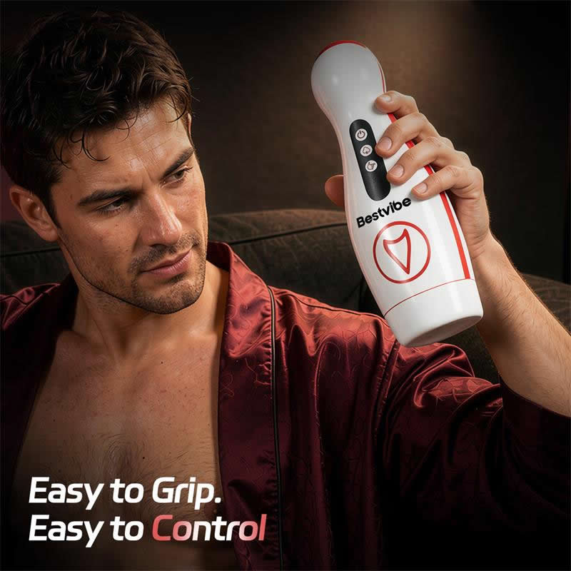 Kama ergonomic handheld stroker with easy-reach control buttons