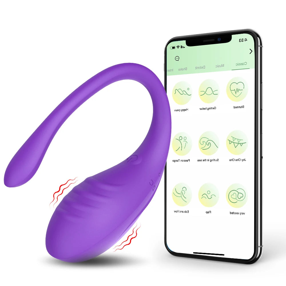 G-spot Vibrators 9 Speeds Vibration Anal Vibrating & Egg Massager APP Controlled