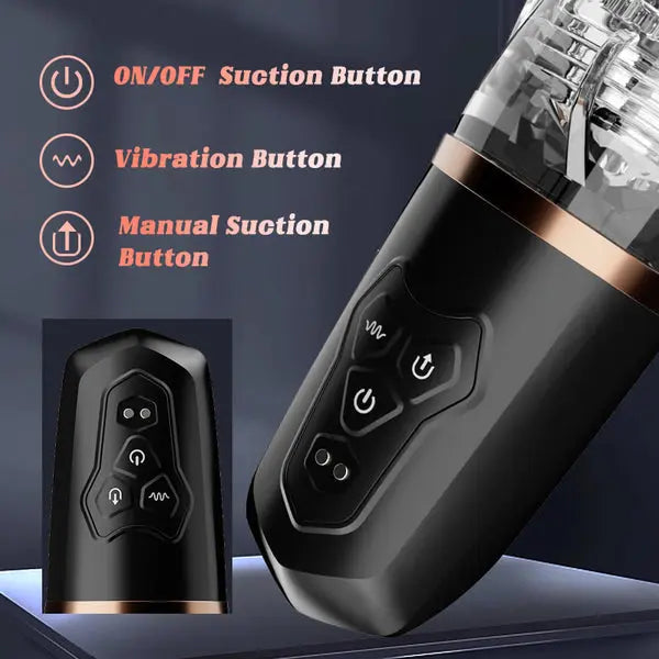 Rocket-2 Vibrating Eggs 5 Sucking 10 Vibrating Masturbation Cup Sweetstoy