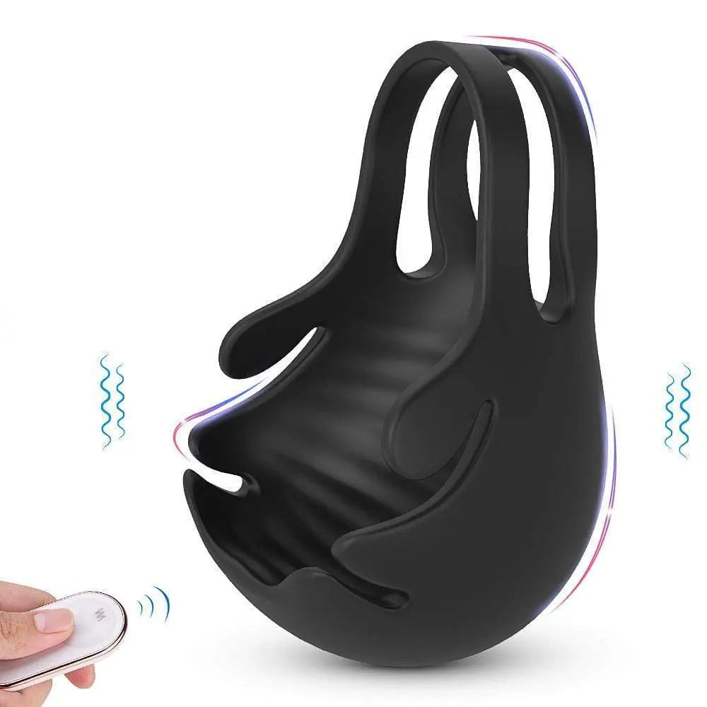 9-Mode Vibrating Cock Ring with Ergonomic Dual-Ring Fit
