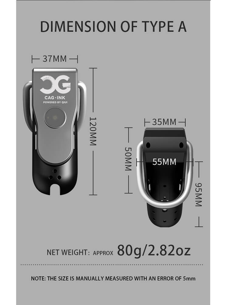 QIUI 2 - APP Control Electric Shock Male Chastity Device