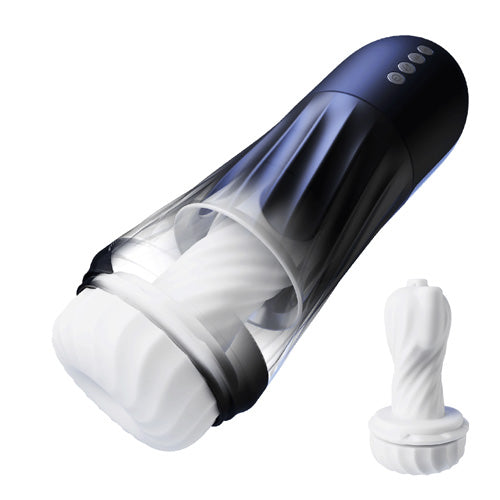 Rotating Male Stroker with Water Stimulation and Precision Vibration