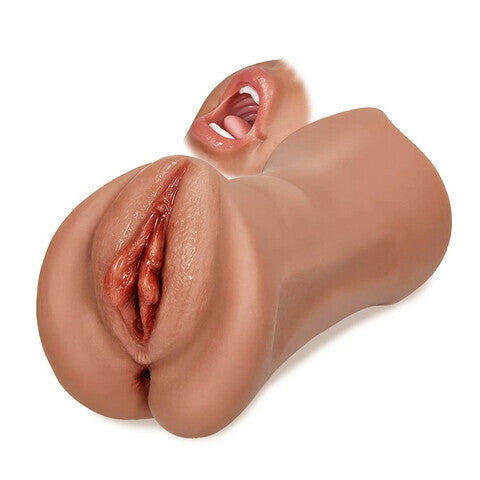 7.4Inch Three Channels  Lifelike Mouth Pussy Anus Pocket Pussy