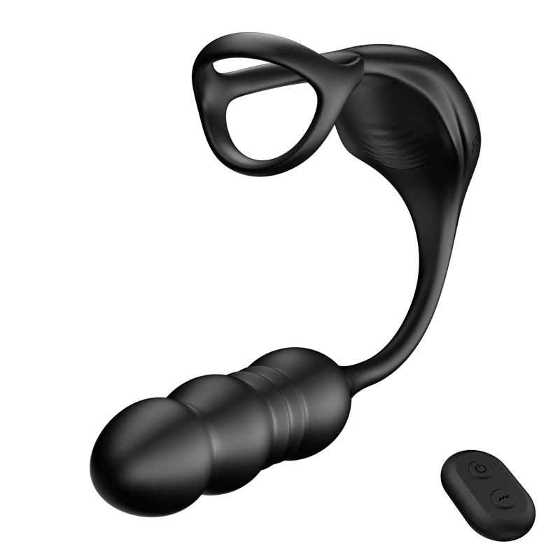 Mike's 9 Vibration and Pulsation Wearable Prostate Massager with Cock Ring Sweetstoy