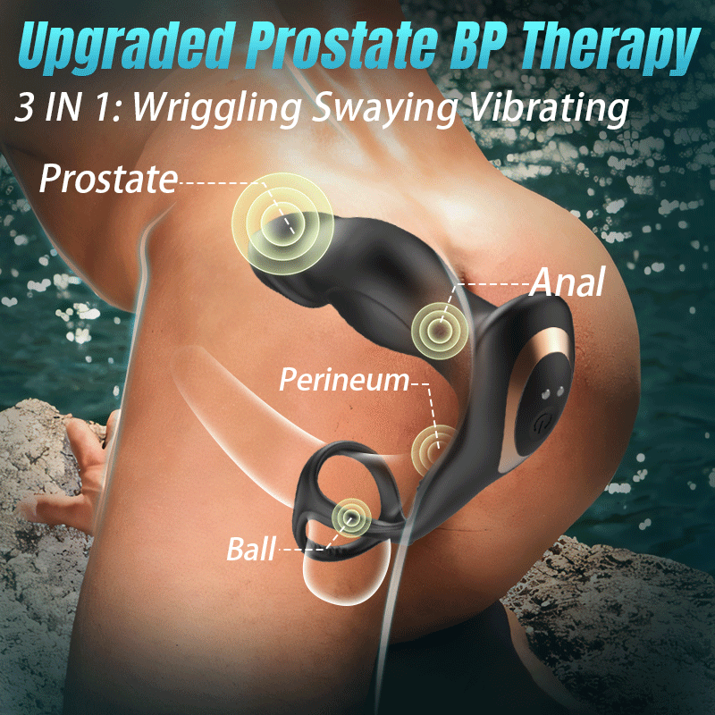 Blossom - 9 Wriggling Swaying Male Prostate Massage Anal Toy