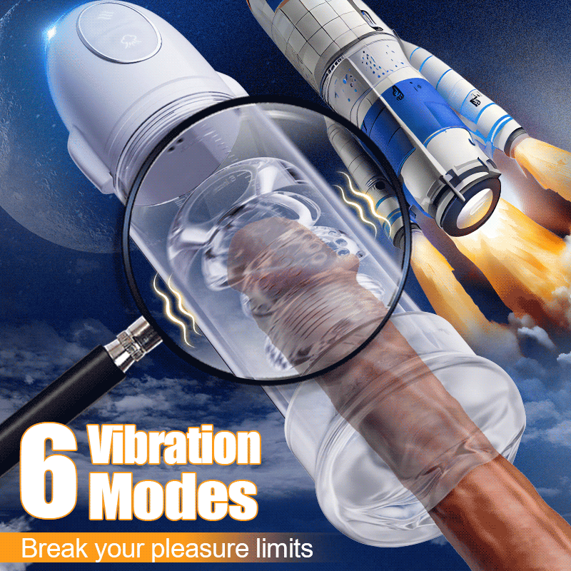 Penis Pump with 3 Suction Levels & 6 Vibration Modes – Realistic Feel, Long-Lasting Pleasure