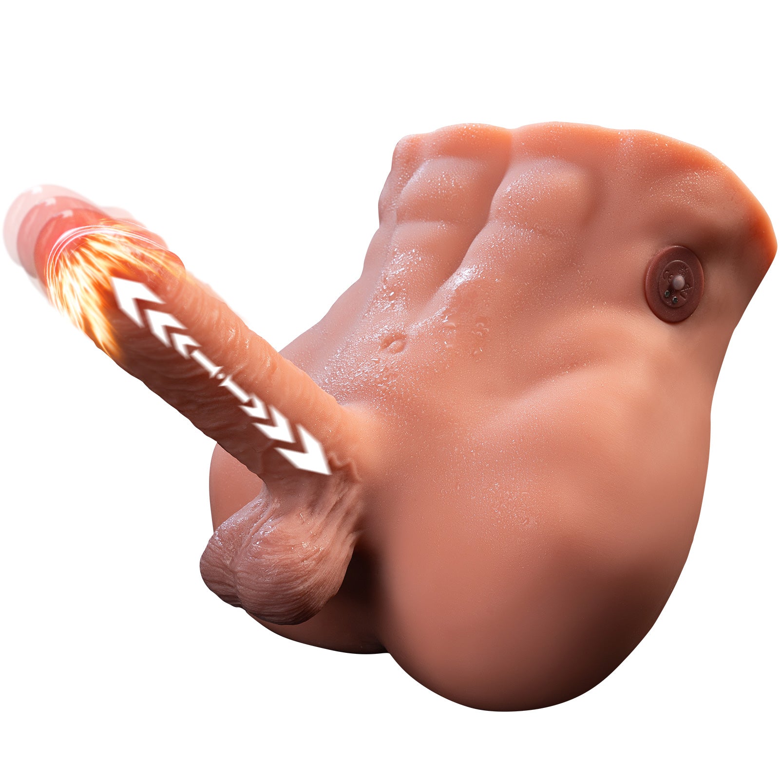 Herb sex doll Electron vibration Pulse realistic butts wheat color big cock 16.5lb